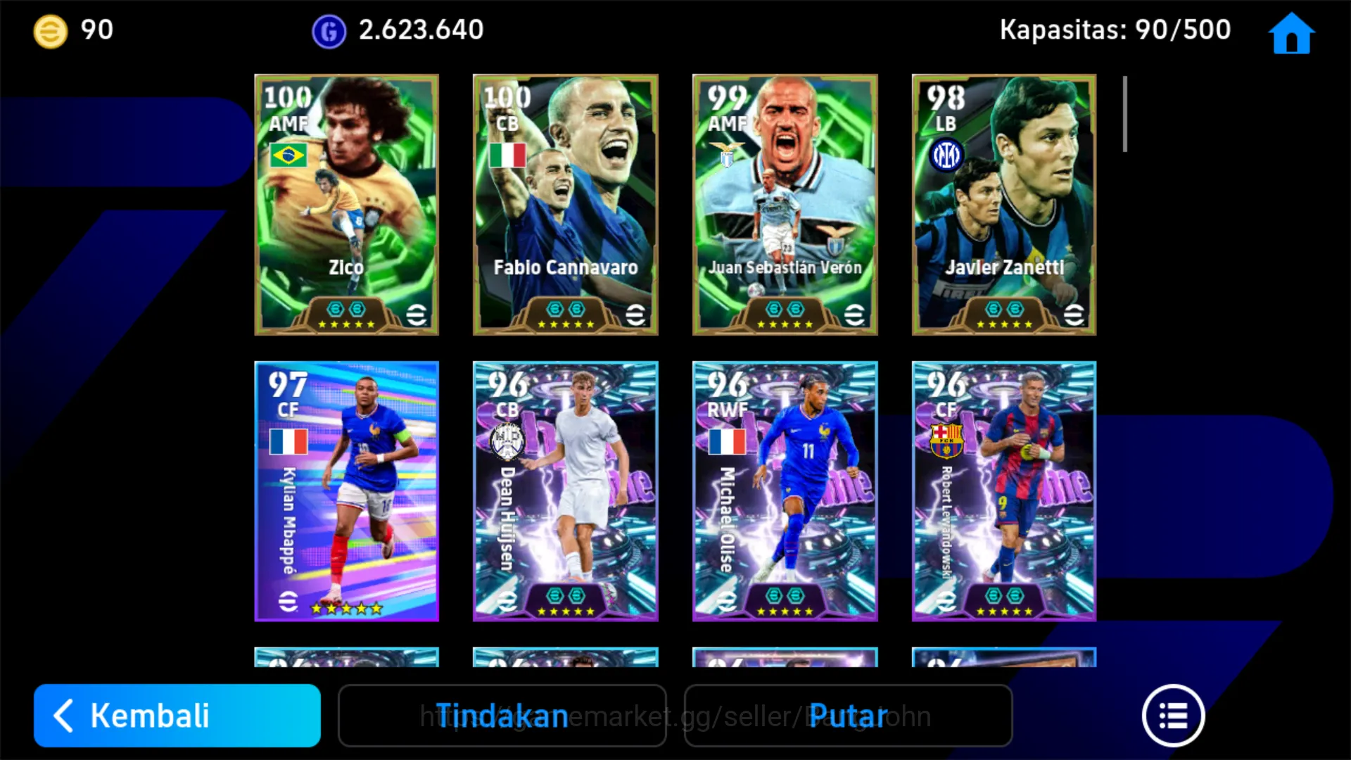 eFootball Accounts Power 3155 | Zico Epic db Blitz , Veron Epic db, C image 5