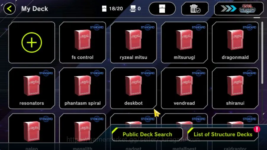 Yu-Gi-Oh! Master Duel Accounts Mid-Level Lv 18 | 18 Deck|Ryzeal-Mitsu, FS Control, Mitsurugi, Dragonmaid, Resonators 2