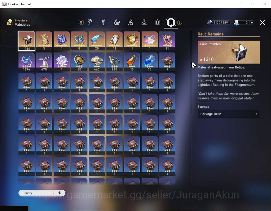 Honkai Star Rail Accounts Mid Game ASIA|TL 64|9 Limited|Phainon,Anaxa,Dante,Castorice,Saber,Topaz Etc|Amphoreus|Take 4