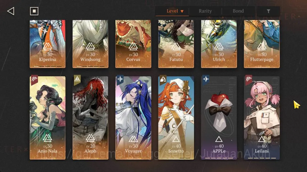 Reverse: 1999 Accounts GLOBAL|Lv54|9 *6 Crew,1 Limit [AnjoNala,KiperinaP1 image 2