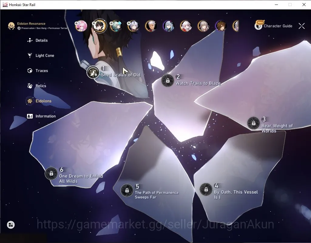 Honkai Star Rail Accounts ASIA | TL 62 | 4 Limited|(Cyrene,Dante E1)+Sign An image 3
