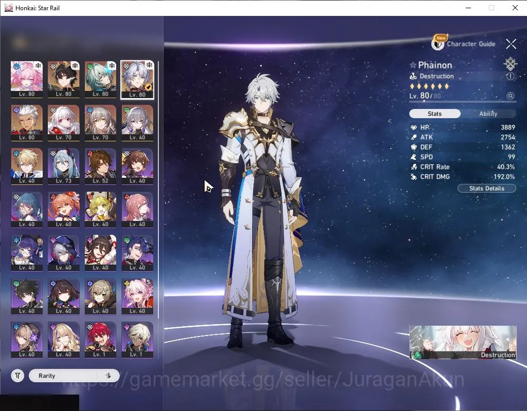 Honkai Star Rail Accounts ASIA | TL 62 | 4 Limited|(Cyrene,Dante E1)+Sign An image 5