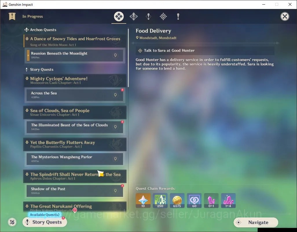 Genshin Impact Accounts Mid Game ASIA|AR 57|12 Limited + 7[5* Weapon][(Arlecchinon,Navia)+Sign,Neuvill,Hu 4
