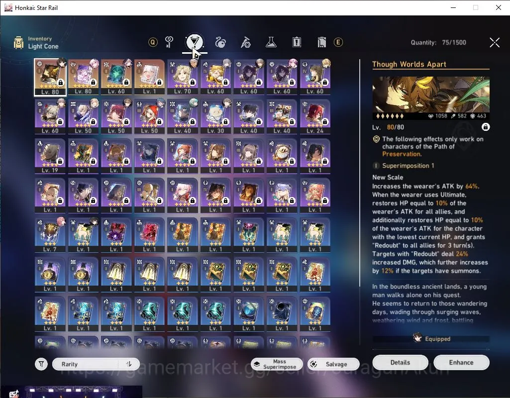 Honkai Star Rail Accounts ASIA|TL 62|6 Limited|Evernight+Sign,Dan Heng PT+Si image 3