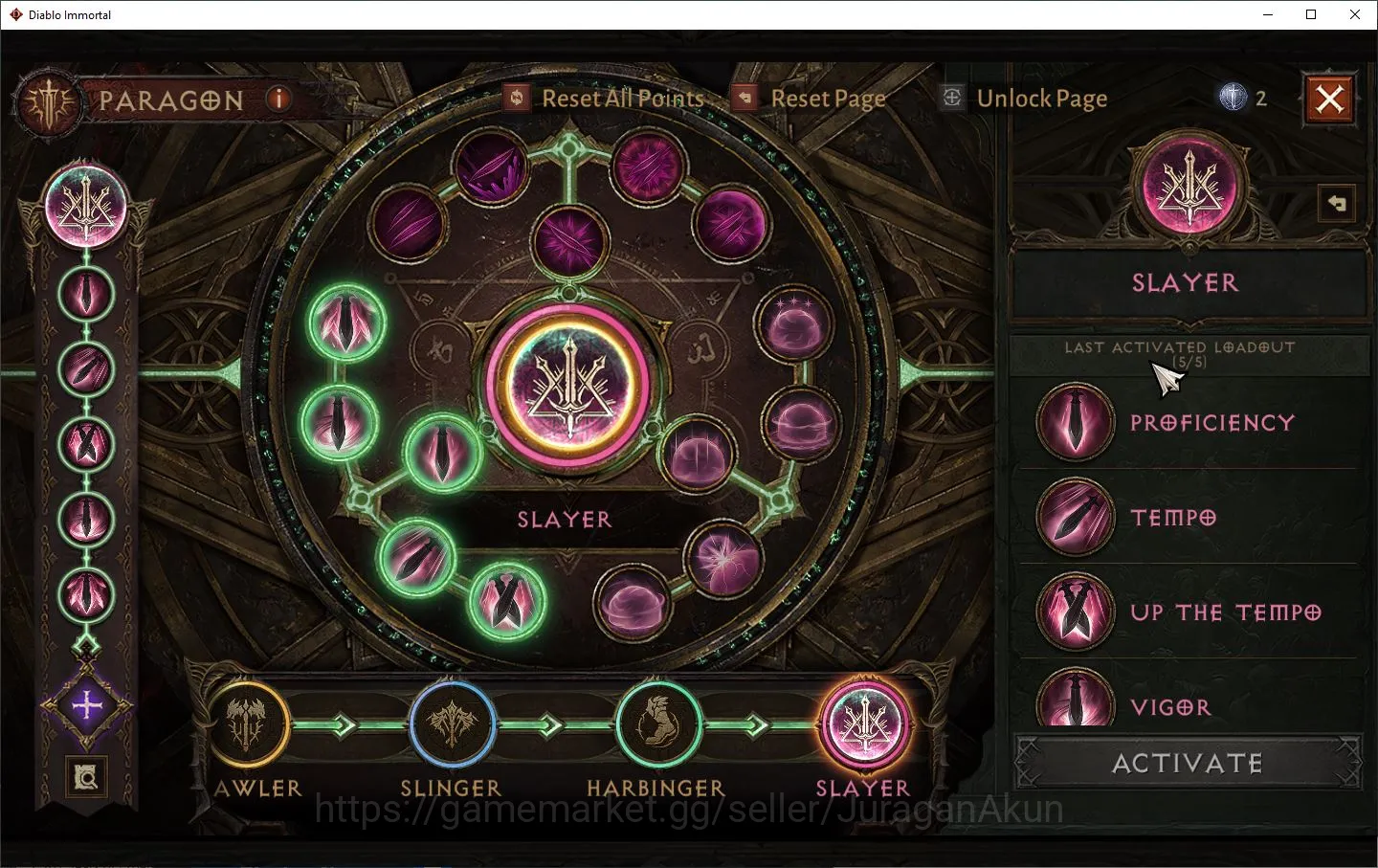 Diablo Immortal Accounts Mid-Tier SEA-Izual|Lv60(490)Tempest|28K CR|Reso 600|Hell III|Paragon Slayer|Hell Lv17|Esessence Lv 10