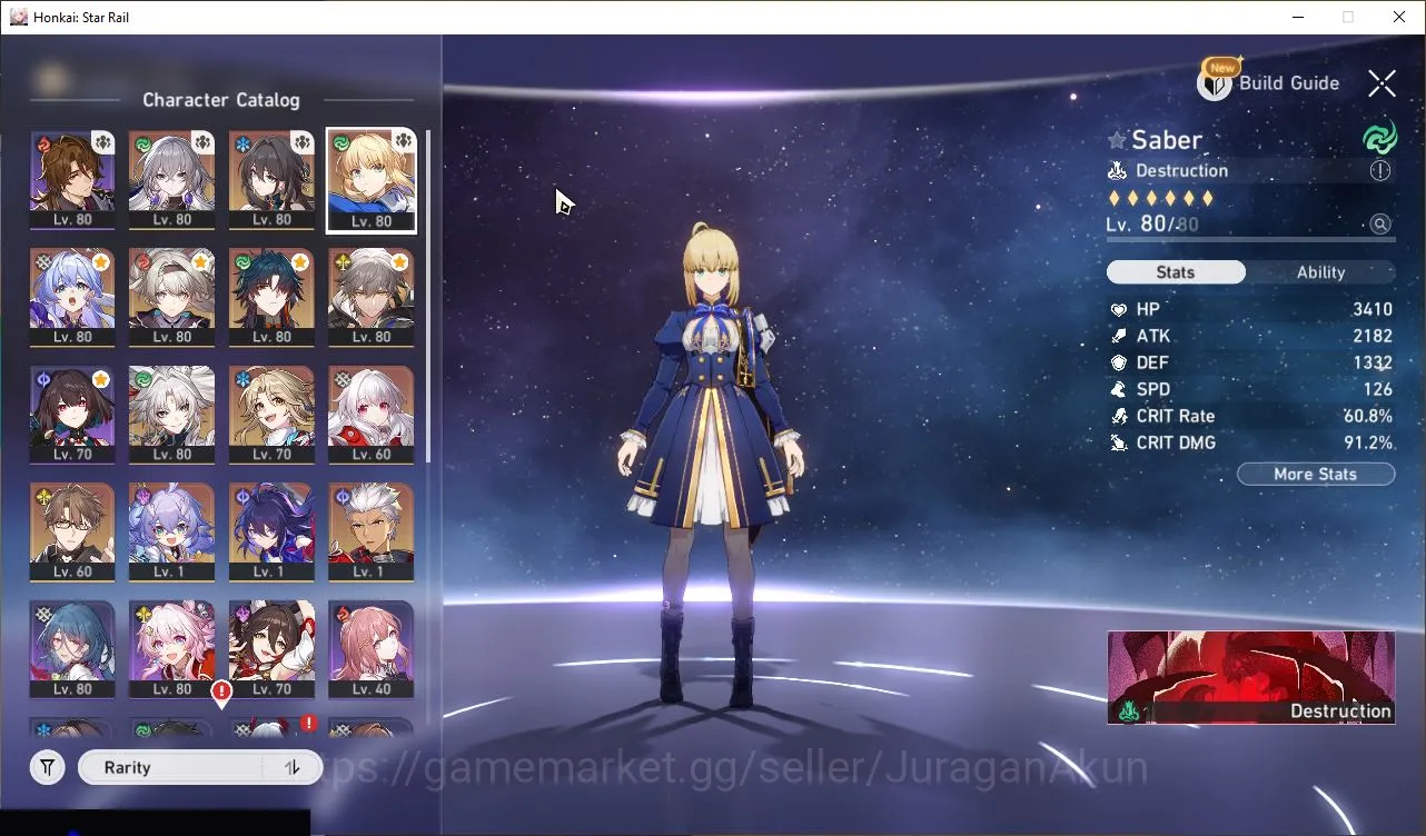 Honkai Star Rail Accounts Mid Game ASIA|TL67|6 Limited[Ruan Mei,Saber,Firefly,Feixiao,Robin,Archer,Etc]|Amphoreus|Take 3