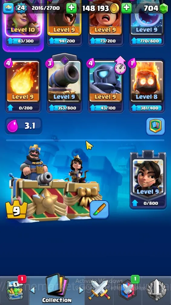 Clash Royale Accounts Lvl 24|Trophy 2957|KTL 9| Card 59 | 4 EVO, 16 Epic image 2