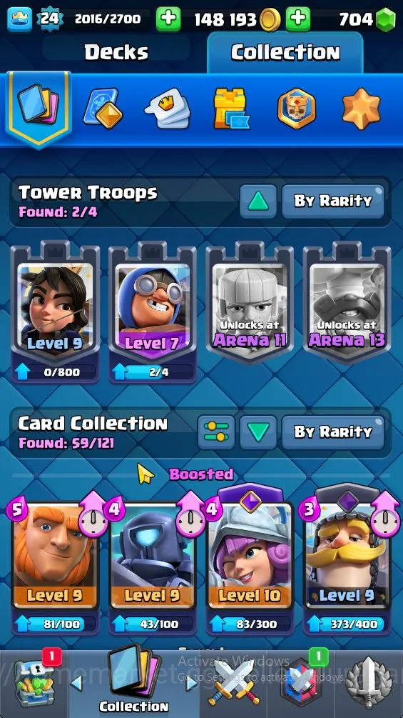 Clash Royale Accounts Lvl 24|Trophy 2957|KTL 9| Card 59 | 4 EVO, 16 Epic image 3