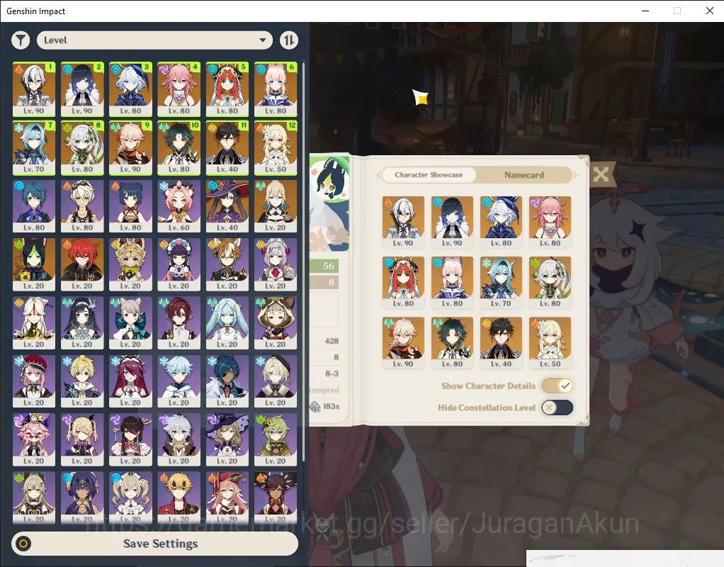 Genshin Impact Accounts Mid Game ASIA|AR 56| 11 Limited |Arlecino,Yelan,Furina,Kazuha,ZongLi,Nahida,Xiao,Eula,Etc|MC 2