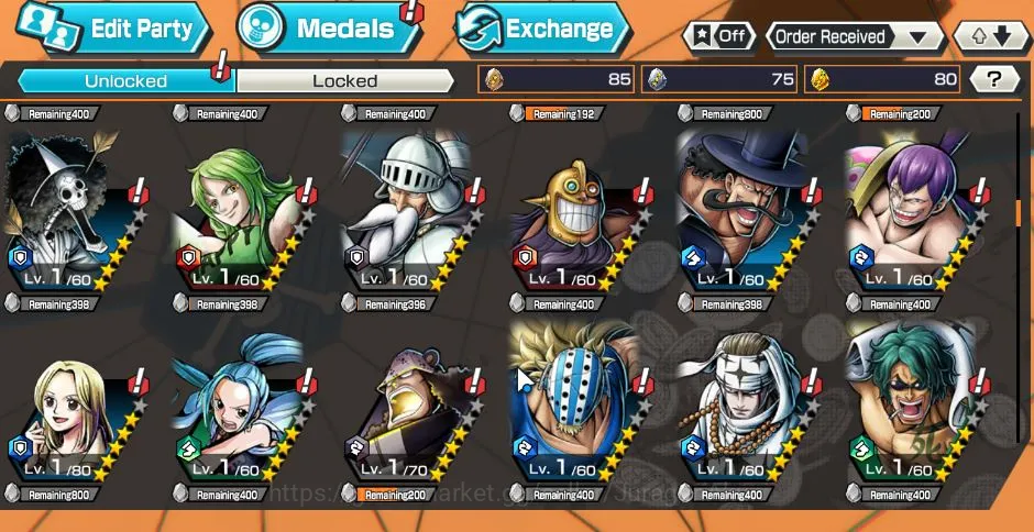 One Piece Bounty Rush Accounts Starter Best Starter| META | [King Pirates Roger Lv 60 , Kuzan Lv 85 ,Niji Lv 70 ,Kobi Lv 60 4