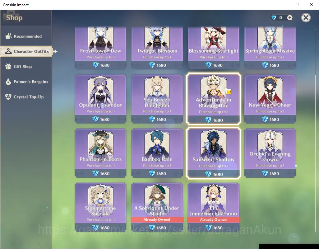 Genshin Impact Accounts End Game ASIA |AR 57|10 Limited 4+(5*Weapon)|Shenhe,Kamisato 3
