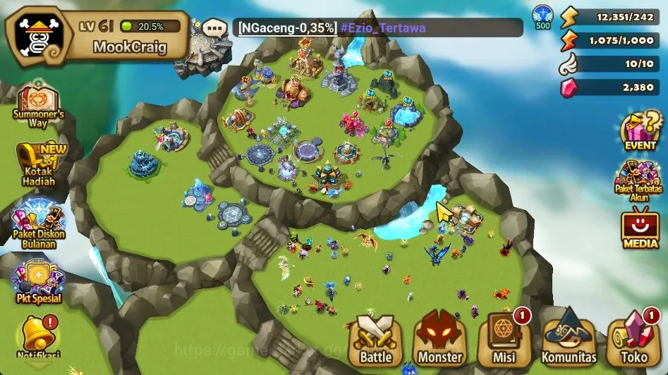 Summoners War: Sky Arena Mid-Game Asia |Lv 61|1 LD Mookwol|26+NB5(Masha,Verad,Leo,So image 1