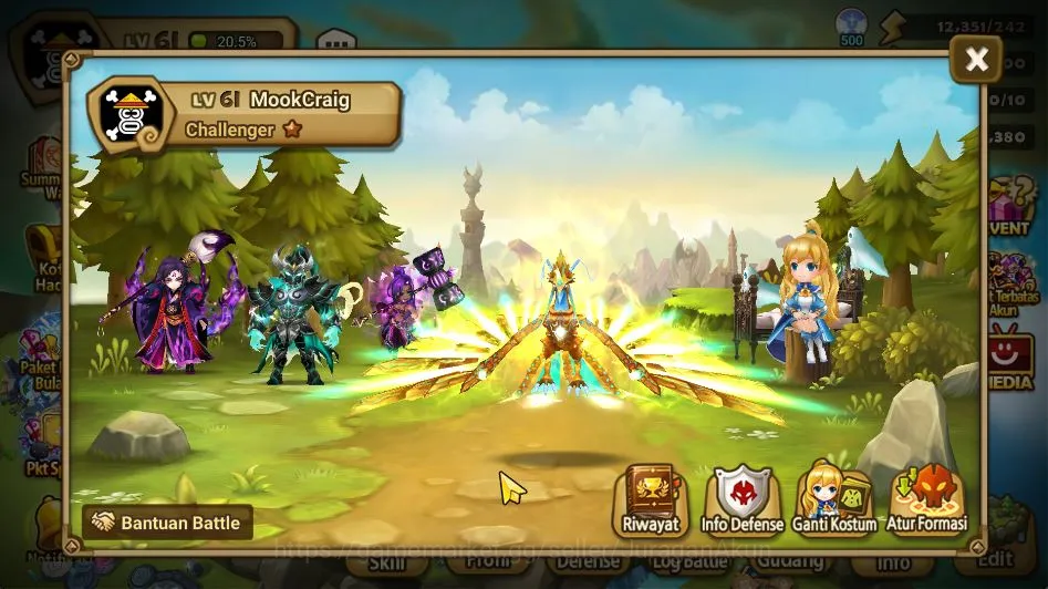 Summoners War: Sky Arena Accounts Mid-Game Asia |Lv 61|1 LD Mookwol|26+NB5(Masha,Verad,Leo,Sonia,Etc)+68 6* Monster+2,3K 2