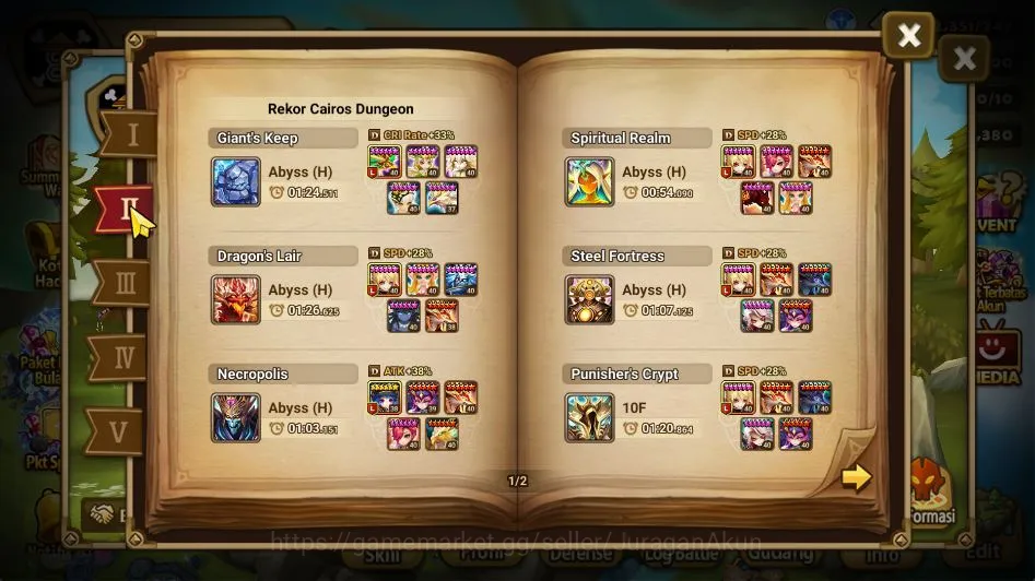 Summoners War: Sky Arena Accounts Mid-Game Asia |Lv 61|1 LD Mookwol|26+NB5(Masha,Verad,Leo,Sonia,Etc)+68 6* Monster+2,3K 4