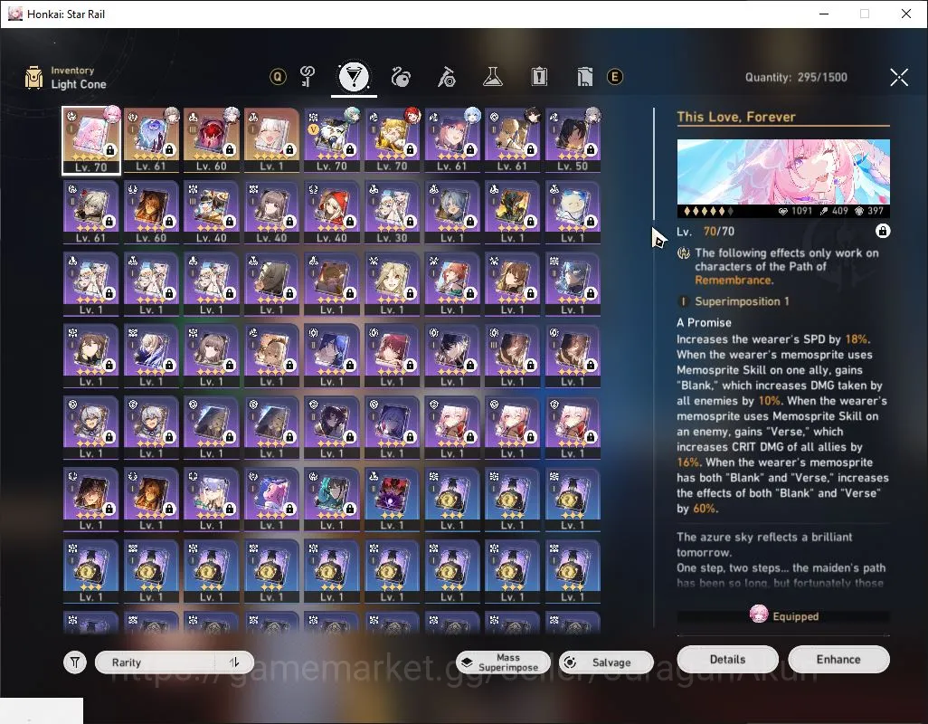 Honkai Star Rail Accounts Mid Game ASIA|TL 65|7 Limited |Cyrene+Sign,Phainon,3B,Dante,Cerydra,Anaxa,Etc|9K SJ|MC 4