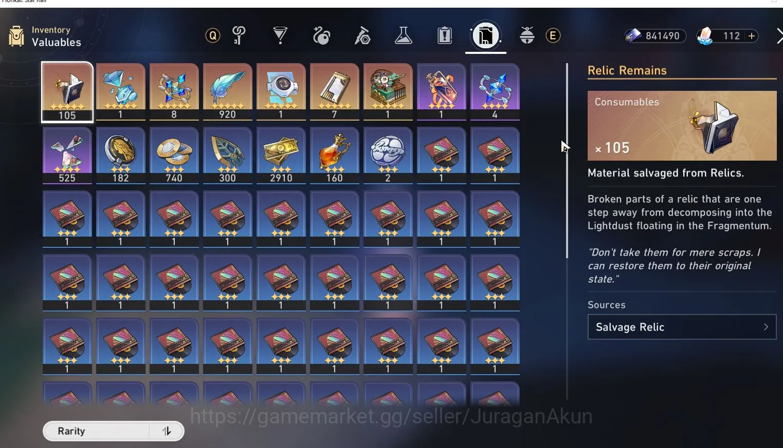 Honkai Star Rail Accounts Mid Game ASIA [TL69] 12 limited (Castorice+Sign, Feixiao+Sign, Ruan Mei+Sign,Acheron,etc 3