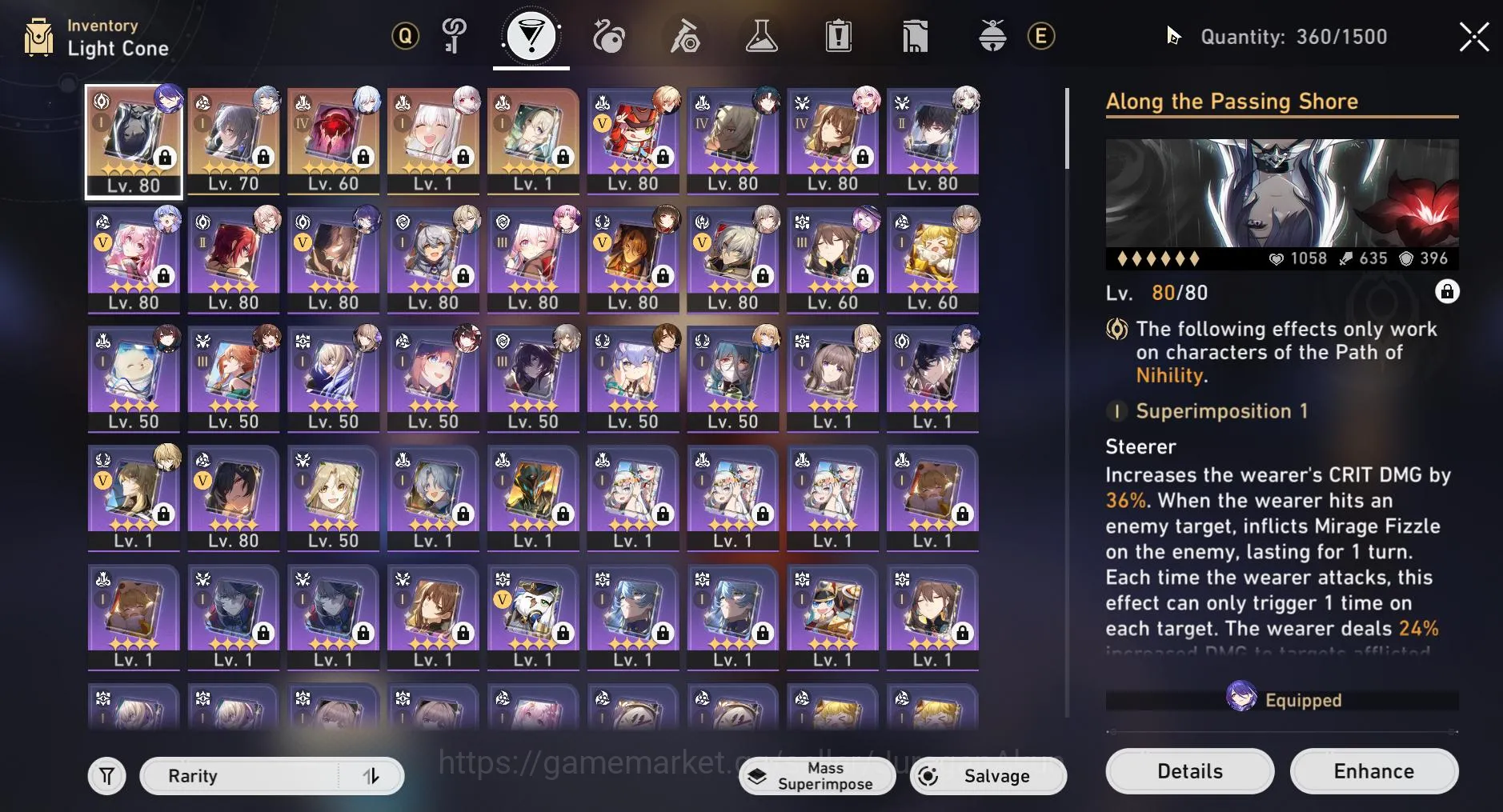 Honkai Star Rail Accounts Mid Game ASIA [TL70] 12 Limited (Hypercarry Acheron + Sign, Jiaoqiu, Aventurine & ETC)|Take Email 2