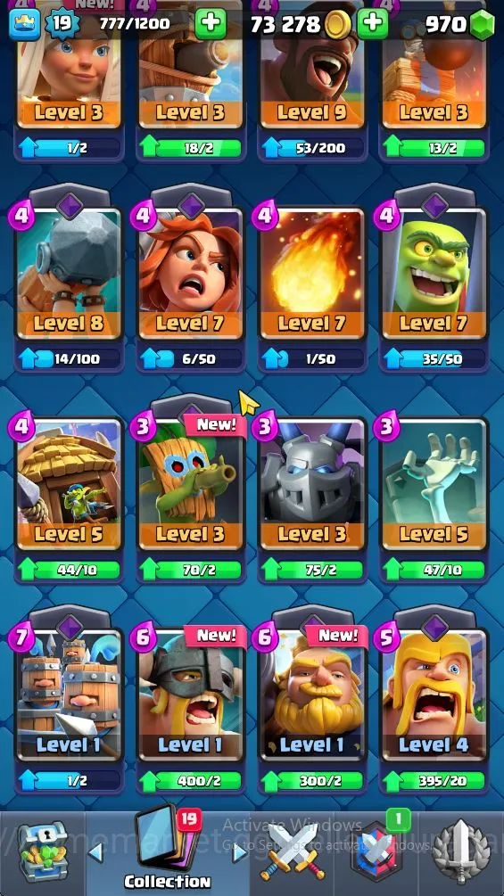 Clash Royale Accounts Lvl 19|Trophy 3024| KTL 8 | Card 52 | 2 EVO, 10 Ep image 5