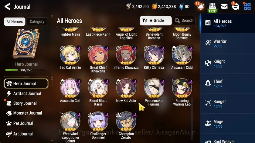 Epic Seven Accounts Global Unverif|BestStarter|5ML (Candy,HLua,SageViv image 4