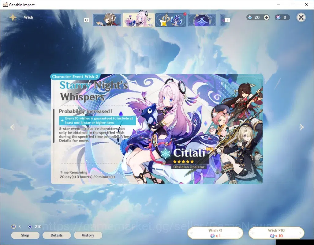 Genshin Impact Accounts Others Asia|AR 56|1 Limited + 1 (*5 Weapon)|Nefer C5|Skyward Pride|BD Unset|Mc Female|Take 15