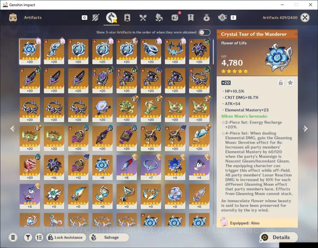 Genshin Impact Accounts Others Asia|AR 56|1 Limited + 1 (*5 Weapon)|Nefer C5|Skyward Pride|BD Unset|Mc Female|Take 3