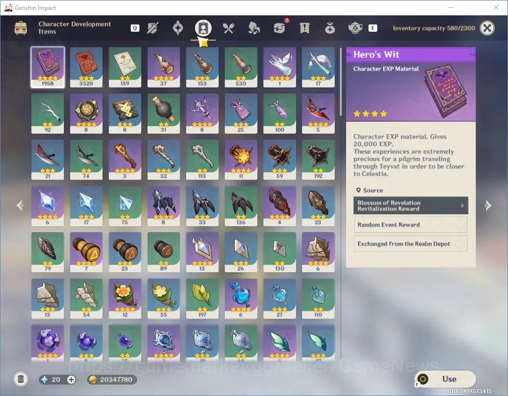 Genshin Impact Accounts Others Asia|AR 56|1 Limited + 1 (*5 Weapon)|Nefer C5|Skyward Pride|BD Unset|Mc Female|Take 4