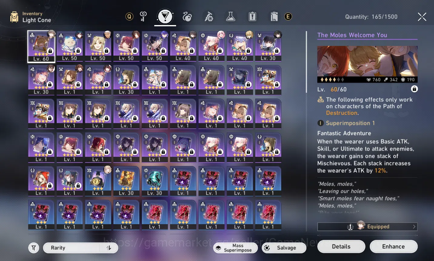 Honkai Star Rail Accounts Asia|TL 48|2K SJ|7 Limited|Fugue,Acheron,Sparkle,R image 10