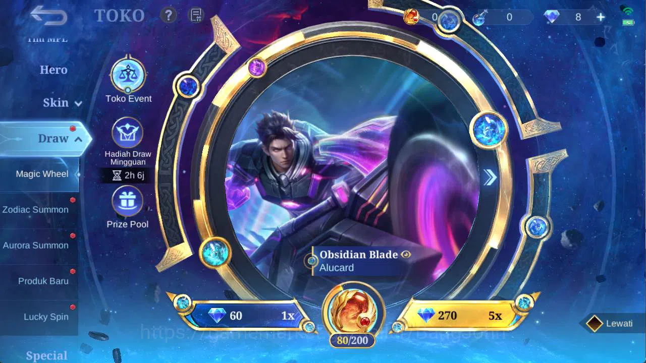 Mobile Legends: Bang Bang Accounts Others hero 101 skin 170+ prime (Beatrix, claude), LB alpha, zodiac selena, create 14