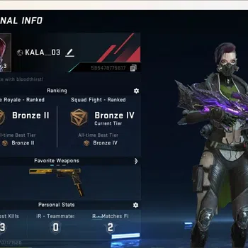 Blood Strike Accounts Others ASIA|Eternal Gun: Kala-Whisper|2 Legendary Gun: [Mp5-Blight's Embrace&Glock-Celestial]|Check SS