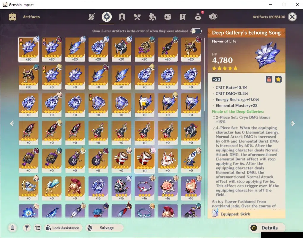 Genshin Impact Accounts ASIA| AR 48| 2 Limited + 2 (*5Weaapon)| [Skirk,Nic image 4
