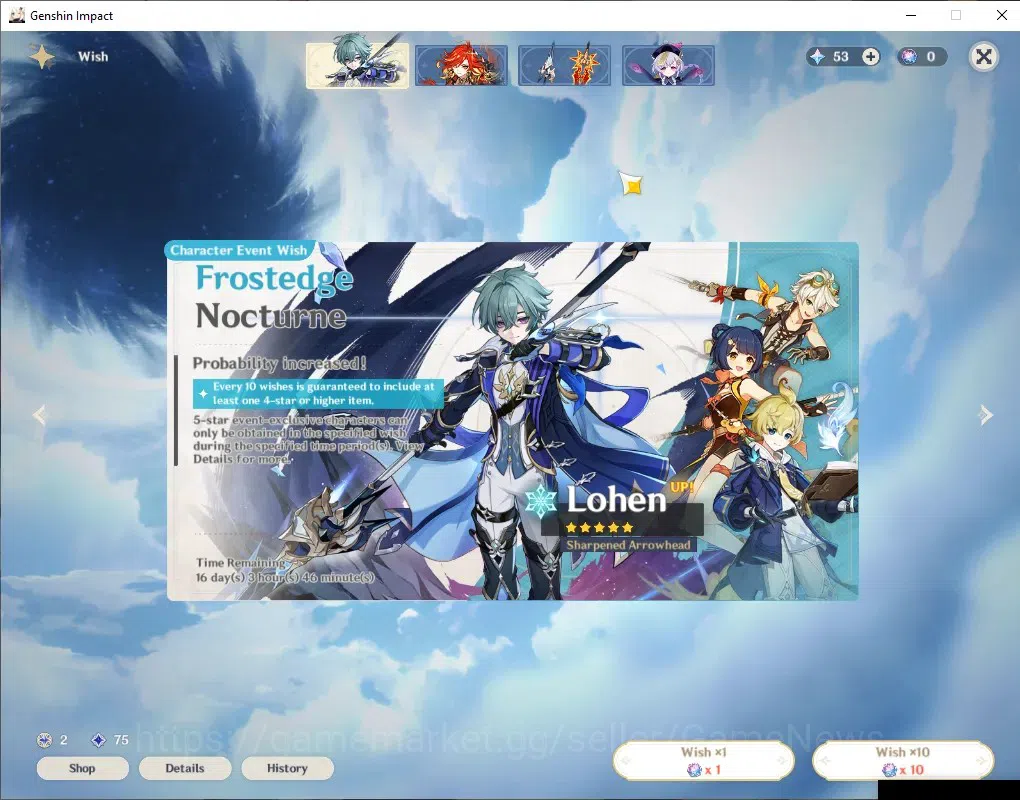 Genshin Impact Accounts ASIA| AR 48| 2 Limited + 2 (*5Weaapon)| [Skirk,Nic image 9