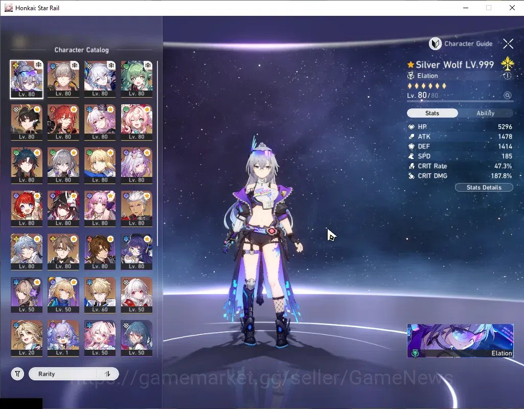 Honkai Star Rail Accounts Others Asia|TL 70|14 Limited|(Casto E2,SW 999,Saber,Evernight,Hyacine,Archer)+Sign,Fu Xuan 4