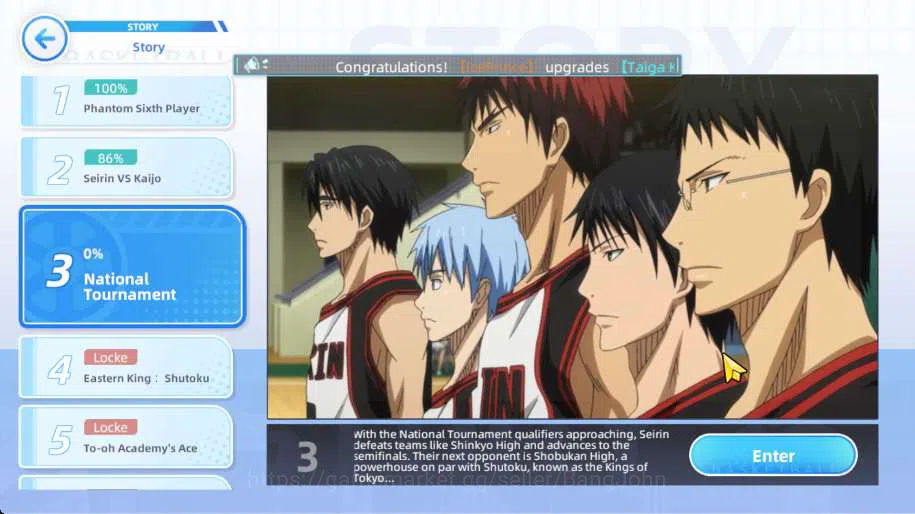Kuroko's Basketball Street Rivals Accounts SEA | Miracle Tetsuya Kuroko | Diamond 3579 Ready  image 3