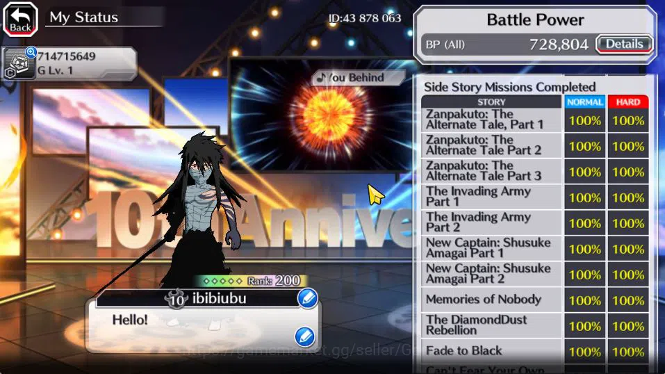 Bleach: Brave Souls Accounts [GLOBAL]50K Orb|Rukia 10th Anniv,TYBW26(Bambietta, image 5