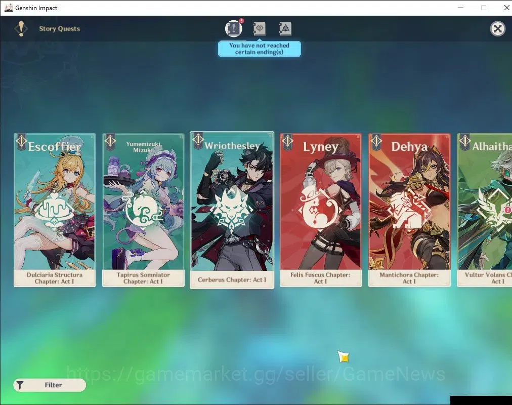 Genshin Impact Accounts Others ASIA|AR 58|Neuvillette PremTeam|12 Limited + 7(*5 Standard)|(Neuvillette,Yelan)+Sign,Kazuha 18