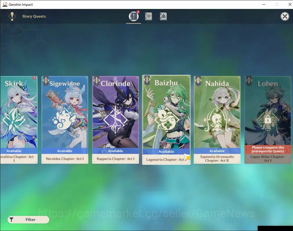 Genshin Impact Accounts Others ASIA|AR 58|Neuvillette PremTeam|12 Limited + 7(*5 Standard)|(Neuvillette,Yelan)+Sign,Kazuha 19