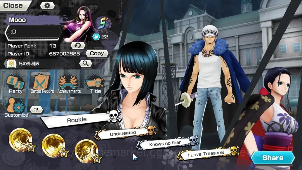 One Piece Bounty Rush Accounts Global |4 EX | GP Edward Newgate, TSC Kaido, WI Tr image 2