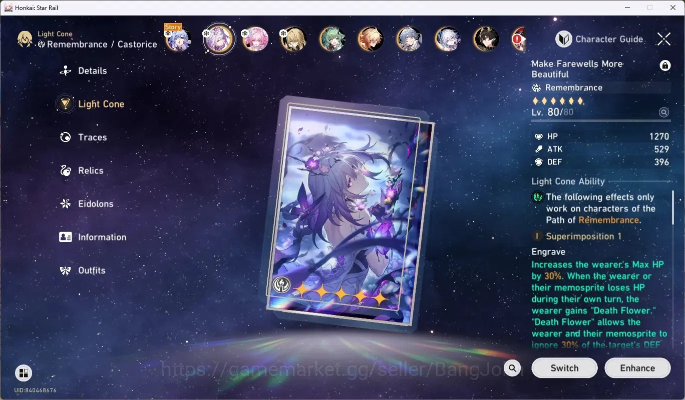 Honkai Star Rail Accounts ASIA|TL 67|12 Characters Limited[Castorice]+Sign1, image 14