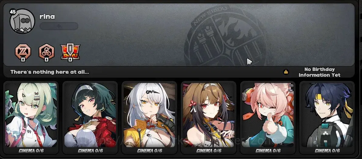 Zenless Zone Zero Accounts Starter ASIA|IK 45|S2 Ch1|6 Limited[Ye Shunguang+Sign,Sunna,Yixuan,Astra Yao,Zhao,Harumasa]+4 5