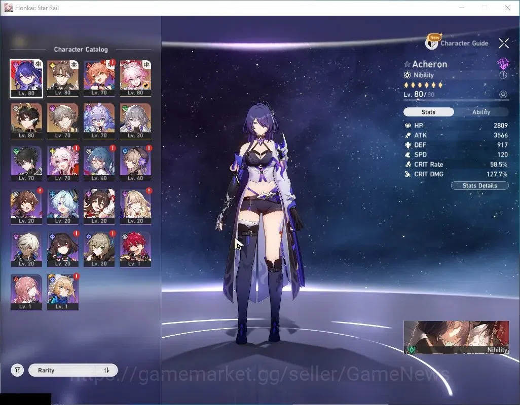Honkai Star Rail Accounts Asia|TL 64|3 Limited|Evanescia E6 +Sign,Acheron,Da image 4