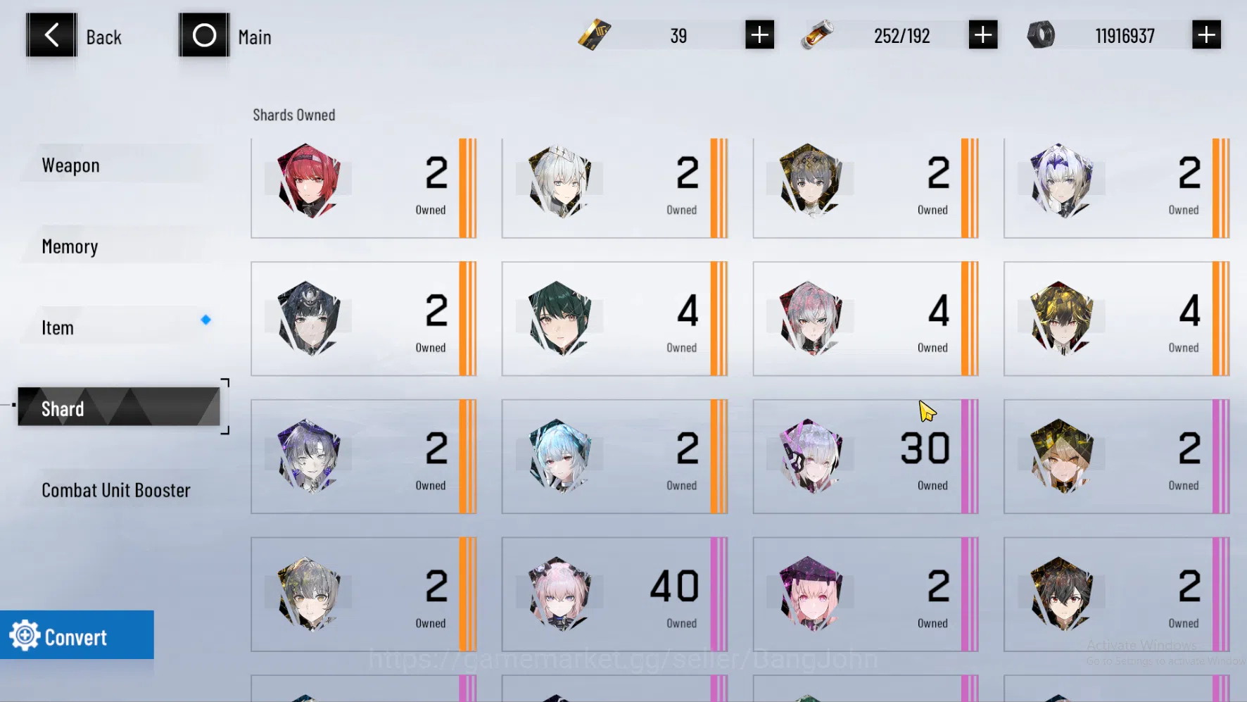 Punishing: Gray Raven Accounts Dante Sign (SSS) | Nanami | Ishmael | Crimson Wave image 18