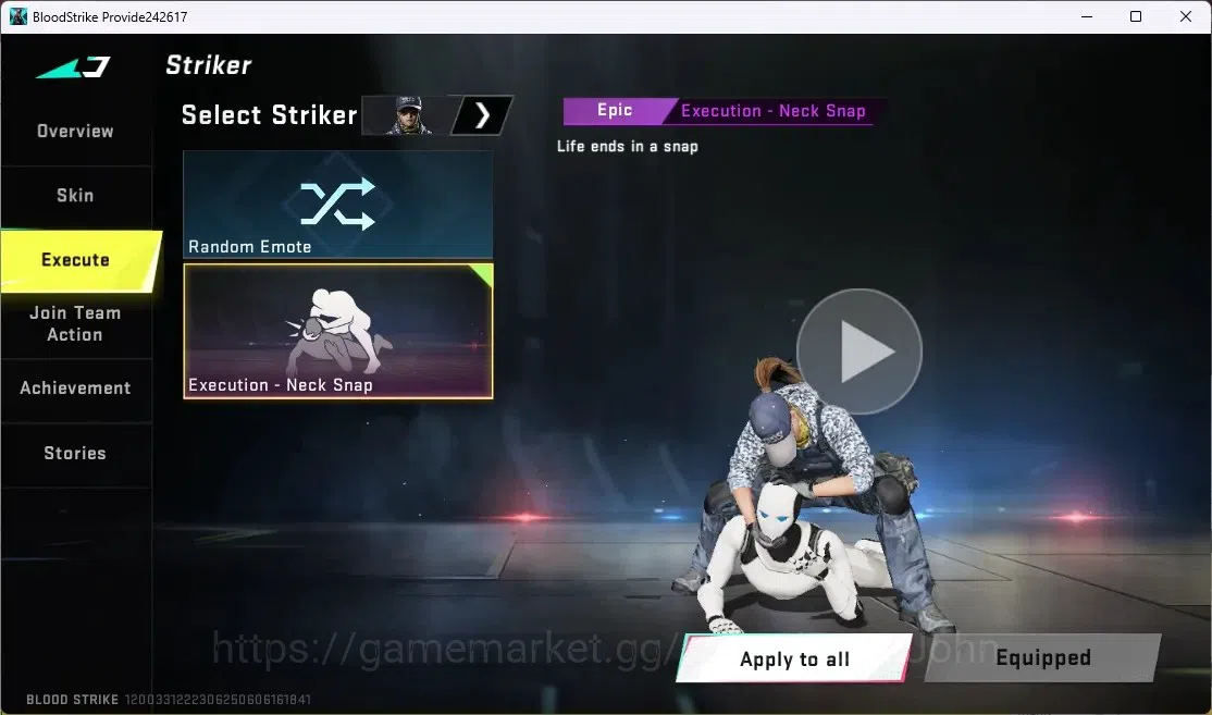 Blood Strike Accounts ASIA | 1 ULTRA MELEE: Talon Knife - Sanctum | 1 BL image 4