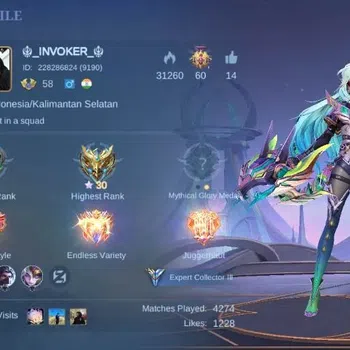 Mobile Legends: Bang Bang Accounts Collector Global|Skin 165|Expert|Collector Natalia,DragonT Estes+Masha,V.E.N.O.M