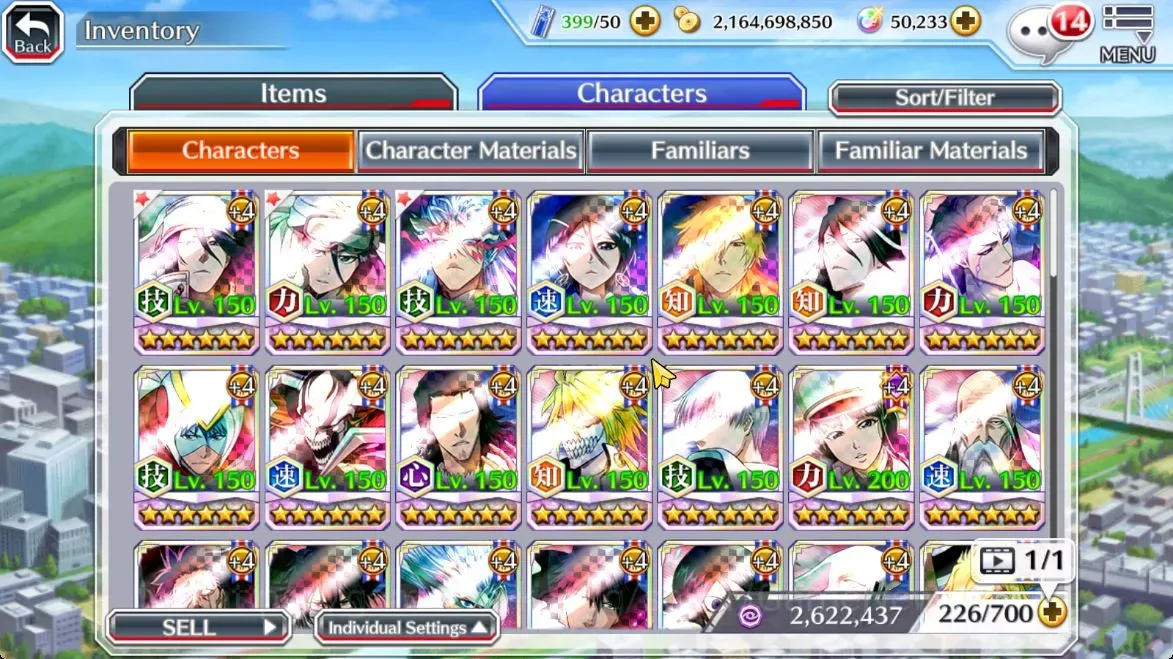 Bleach: Brave Souls Accounts High-End GLOBAL|50K Orbs|TYBW26 Byakuya,Rukia,11th GrimJow,10th Rukia,Ichigo,Renewd 1