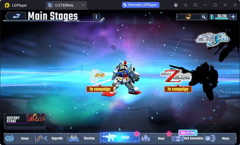 SD Gundam G Generation ETERNAL Accounts Global Rank 1 | FreshStory | 100+K Diamond, Selector Banner On, 8Gundam SSR+ 2Supp 2