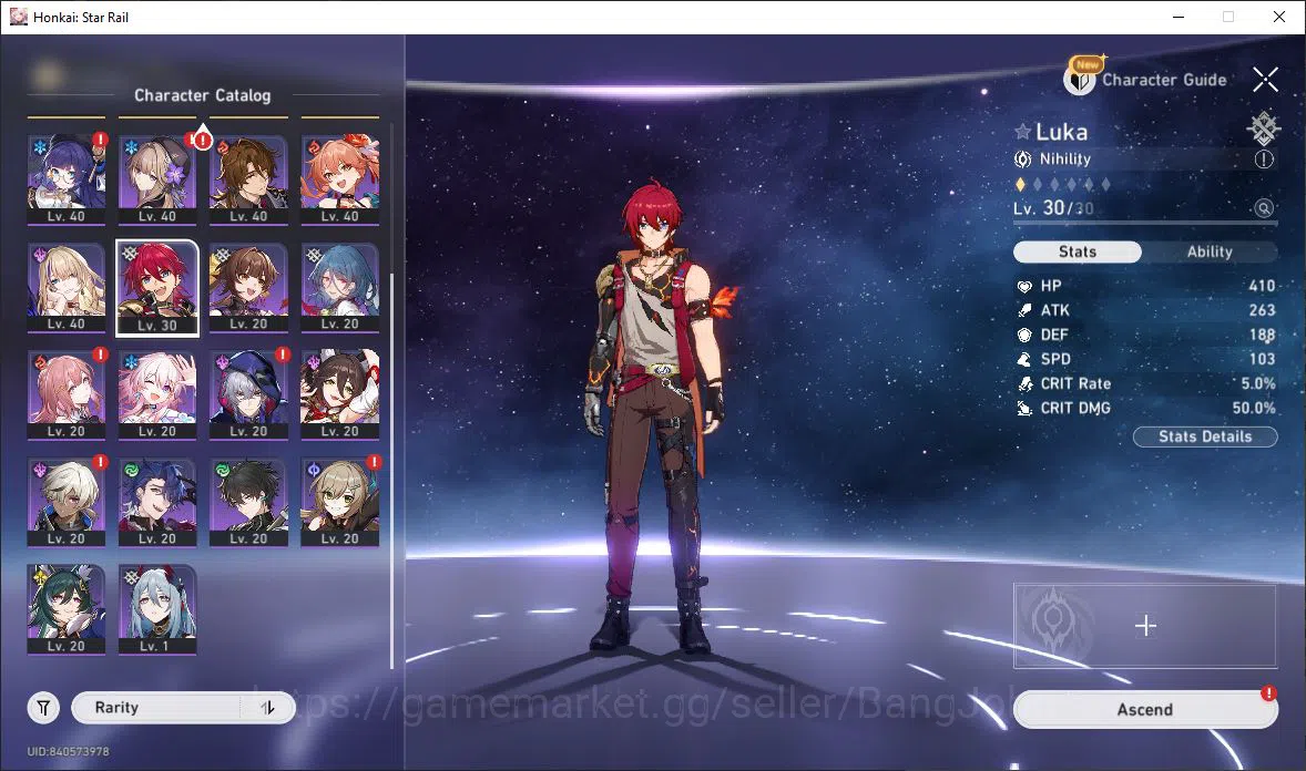 Honkai Star Rail Accounts [ASIA] TL 40 | 8 Limit | Dan Heng | The Dahlia | F image 13