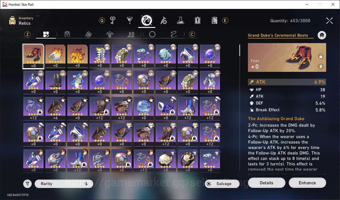 Honkai Star Rail Accounts [ASIA] TL 40 | 8 Limit | Dan Heng | The Dahlia | F image 8