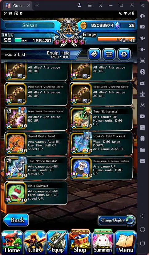 Grand Summoners Accounts Global |Ascend 17| Shirou Emiya TW, Fen TW, Summer image 7