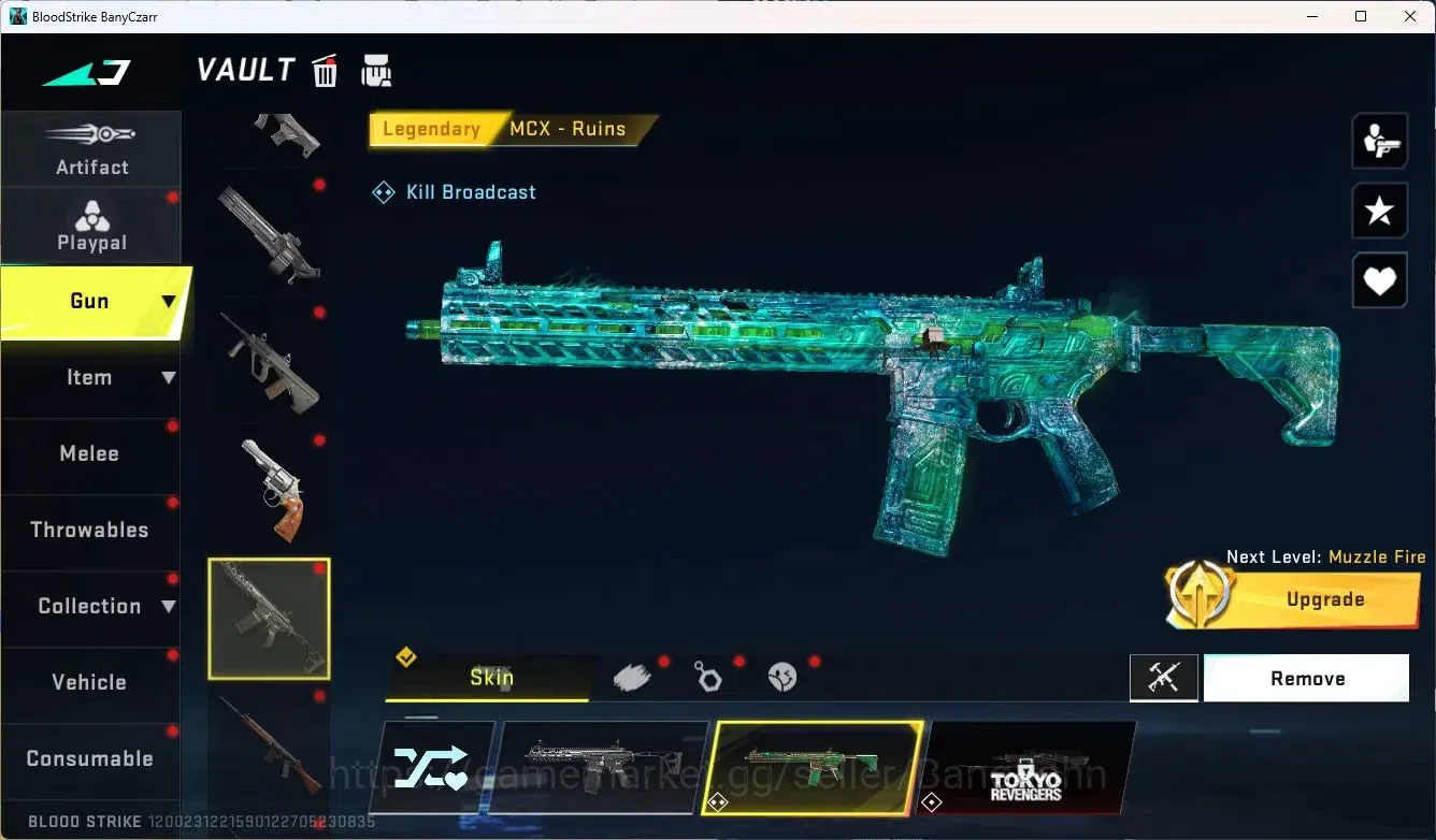 Blood Strike Accounts ASIA|2 ETERNAL Gun|4 Collab Gun[7DS+Bleach|3 7DS G image 16