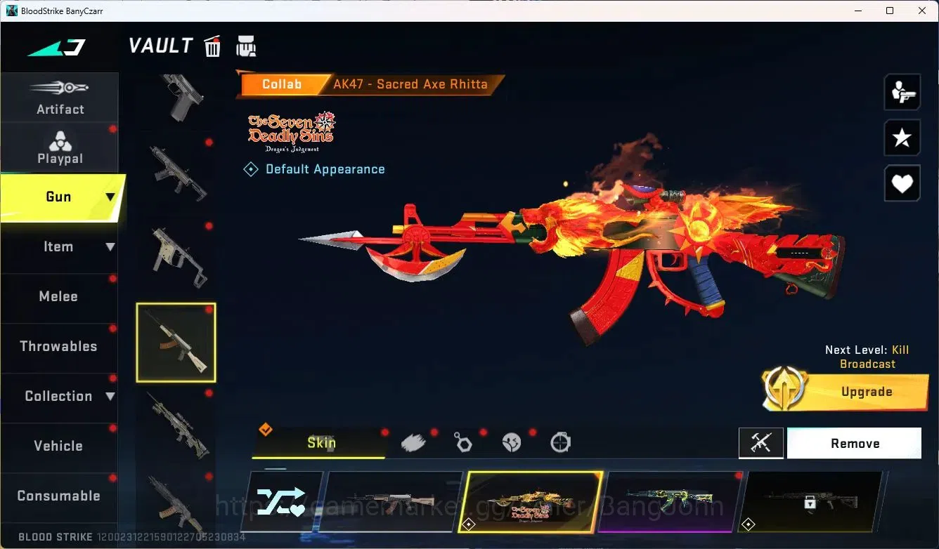 Blood Strike Accounts ASIA|2 ETERNAL Gun|4 Collab Gun[7DS+Bleach|3 7DS G image 8